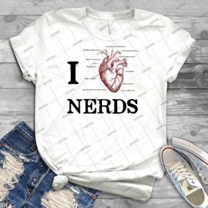 I Heart Nerds - Best Unisex Trending Handmade T-shirt Gift Idea For Men T-shirt For Woman