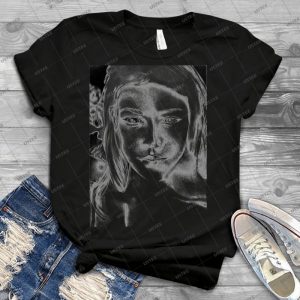 I Hold You In My Heart, 2018, 50-70 Cm, Graphite Crayon On Paper - Best Unisex Trending Handmade T-shirt Gift Idea For Men T-shirt For Woman