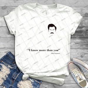 I Know More Than You- 84 - Vintage Men's Shirt Tshirt For Women Classic Handmade Shirt Retro Graphic Tee