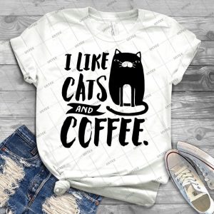 I Like Cats And Coffee - Best Unisex Trending Handmade T-shirt Gift Idea For Men T-shirt For Woman