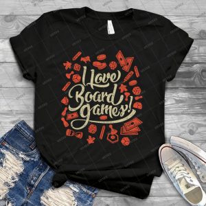I Love Board Games 96 - Vintage Men's Shirt Tshirt For Women Classic Handmade Shirt Retro Graphic Tee