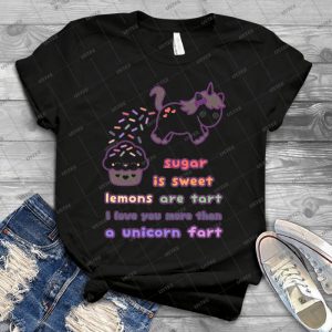 I Love You More Than A Unicorn Fart 62 - Vintage Men's Shirt Tshirt For Women Classic Handmade Shirt Retro Graphic Tee