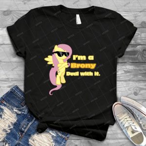 I M A Brony Deal With It- - Fluttershy - - My Little Pony Friendship Is Magic 19 - Gift Idea Shirt For Men Tee For Women Classic Retro Vintage Graphic T-Shirt