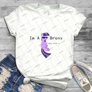 I M A Brony Deal With It- - Twilight Sparkle - - My Little Pony Friendship Is Magic 80 - Gift Idea Shirt For Men Tee For Women Classic Retro Vintage Graphic T-Shirt