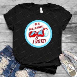 I M A Millennial And I Vote - Gift Idea Shirt For Men Tee For Women Classic Retro Vintage Graphic T-Shirt
