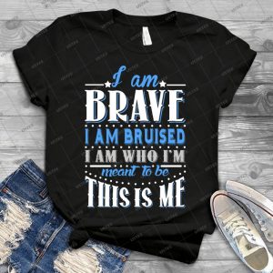 I M Brave - Vintage Men's Shirt Tshirt For Women Classic Handmade Shirt Retro Graphic Tee