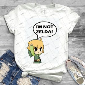 I M Not Zelda - Vintage Men's Shirt Tshirt For Women Classic Handmade Shirt Retro Graphic Tee