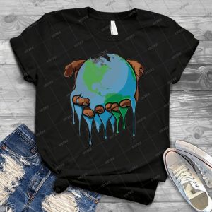 I M Up Earth - Vintage Men's Shirt Tshirt For Women Classic Handmade Shirt Retro Graphic Tee