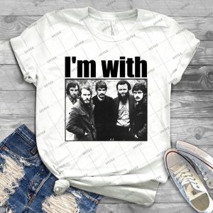 I M With The Band - Vintage Men's Shirt Tshirt For Women Classic Handmade Shirt Retro Graphic Tee