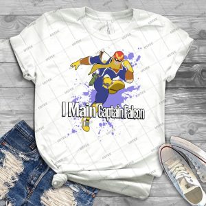 I Main Captain Falcon-Super Smash Bros- - Gift Idea Shirt For Men Tee For Women Classic Retro Vintage Graphic T-Shirt