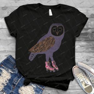 I Skate Owl Night Long 30 - Vintage Men's Shirt Tshirt For Women Classic Handmade Shirt Retro Graphic Tee