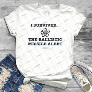 I Survived---The Ballistic Missile Threat - Best Unisex Trending Handmade T-shirt Gift Idea For Men T-shirt For Woman