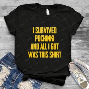 I Survived Pochinki - Gift Idea Shirt For Men Tee For Women Classic Retro Vintage Graphic T-Shirt