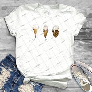Ice-Cream Cones - Trending Shirt For Women Vintage Retro Tee For Men Kid's T-Shirt Handmade Shirt