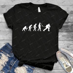 Ice Hockey Evolution - Gift Idea Shirt For Men Tee For Women Classic Retro Vintage Graphic T-Shirt