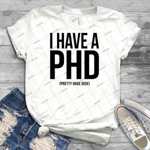 Ich Habe Einen Doktortitel - Vintage Men's Shirt Tshirt For Women Classic Handmade Shirt Retro Graphic Tee