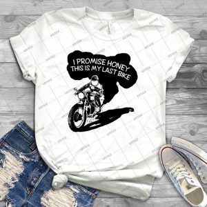 Ich Verspreche Honig Dieses Mein Letzes Fahrrad-Lustiges Motorrad-T-Shirt 68 - Trending Shirt For Women Vintage Retro Tee For Men Kid's T-Shirt Handmade Shirt