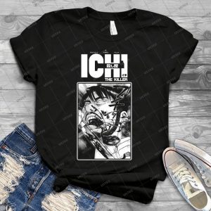 Ichi The Killer Kakihara Takashi Miike Hideo Yamamoto Shirt - Vintage Men's Shirt Tshirt For Women Classic Handmade Shirt Retro Graphic Tee