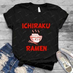 Ichiraku Ramen - Vintage Men's Shirt Tshirt For Women Classic Handmade Shirt Retro Graphic Tee