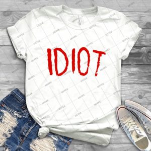 Idiot T Shirt - Gift Idea Shirt For Men Tee For Women Classic Retro Vintage Graphic T-Shirt