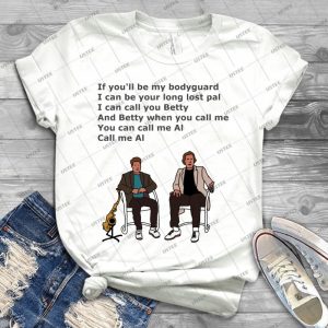 If You Ll Be My Bodyguard 39 - Vintage Men's Shirt Tshirt For Women Classic Handmade Shirt Retro Graphic Tee