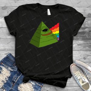 Illuminati Pepe-Dark Side Of The Pepe- - Best Unisex Trending Handmade T-shirt Gift Idea For Men T-shirt For Woman