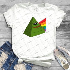Illuminati Pepe-Dark Side Of The Pepe- - Gift Idea Shirt For Men Tee For Women Classic Retro Vintage Graphic T-Shirt