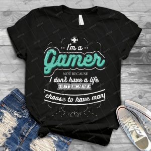 Im A Gamer Lustige Gamer Shirt Gamer T Shirt Mã¤dchen Gamer Shirt - Vintage Men's Shirt Tshirt For Women Classic Handmade Shirt Retro Graphic Tee