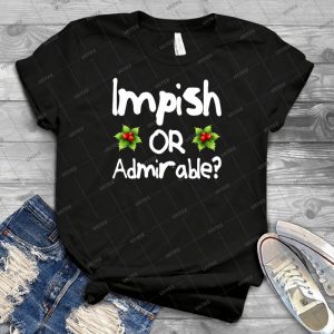 Impish Or Admirable-The Office Inspired Belsnickel Design - Gift Idea Shirt For Men Tee For Women Classic Retro Vintage Graphic T-Shirt