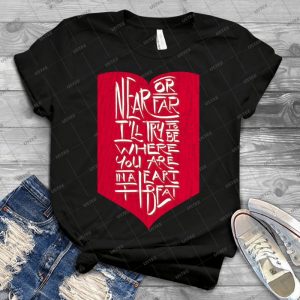 In A Hearbeat 15 - Vintage Men's Shirt Tshirt For Women Classic Handmade Shirt Retro Graphic Tee