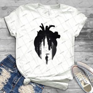 In The Heart Of The City 82 - Vintage Men's Shirt Tshirt For Women Classic Handmade Shirt Retro Graphic Tee