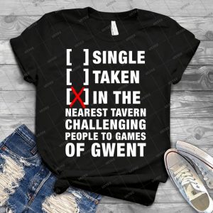 In The Tavern Playing Gwent - The Witcher - - White - - Best Unisex Trending Handmade T-shirt Gift Idea For Men T-shirt For Woman