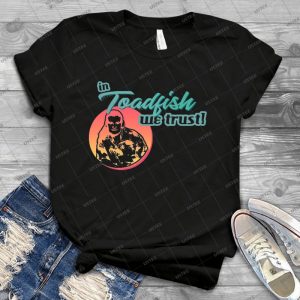 In Toadfish We Trust [neighbs] - Vintage Men's Shirt Tshirt For Women Classic Handmade Shirt Retro Graphic Tee