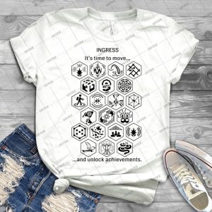 Ingress Achievements Black 40 - Gift Idea Shirt For Men Tee For Women Classic Retro Vintage Graphic T-Shirt