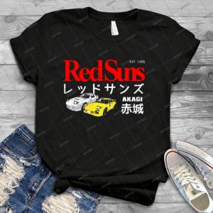 Initial D-Akagi Redsuns - Trending Shirt For Women Vintage Retro Tee For Men Kid's T-Shirt Handmade Shirt