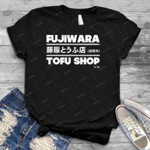 Initial D - Fujiwara Tofu Shop Tee - White - 20 - Trending Shirt For Women Vintage Retro Tee For Men Kid's T-Shirt Handmade Shirt