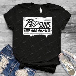Initial D - Redsuns Tee - White Box - 98 - Best Unisex Trending Handmade T-shirt Gift Idea For Men T-shirt For Woman