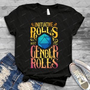 Initiative Rolls Not Gender Roles 62 - Vintage Men's Shirt Tshirt For Women Classic Handmade Shirt Retro Graphic Tee