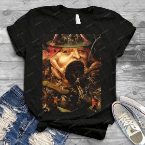 Insight Into Hell 3 By Hieronymus Bosch 80 - Vintage Men's Shirt Tshirt For Women Classic Handmade Shirt Retro Graphic Tee