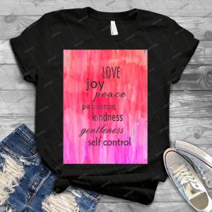 Inspirational Text On Pink Watercolor Abstract - Vintage Men's Shirt Tshirt For Women Classic Handmade Shirt Retro Graphic Tee