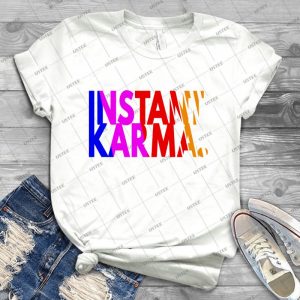 Instant Color Karma 99 - Trending Shirt For Women Vintage Retro Tee For Men Kid's T-Shirt Handmade Shirt