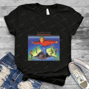 Internet - Vintage Men's Shirt Tshirt For Women Classic Handmade Shirt Retro Graphic Tee