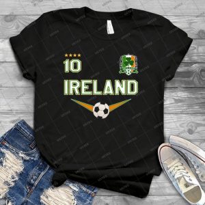 Ireland Soccer Design With Number 10-Original Sports Apparel - Best Unisex Trending Handmade T-shirt Gift Idea For Men T-shirt For Woman