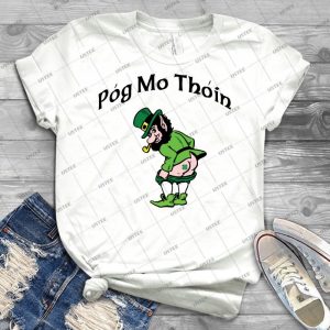 Irish Pog Mo Thoin Kiss My A--- - Gift Idea Shirt For Men Tee For Women Classic Retro Vintage Graphic T-Shirt