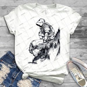 Iron Giant 54 - Vintage Men's Shirt Tshirt For Women Classic Handmade Shirt Retro Graphic Tee