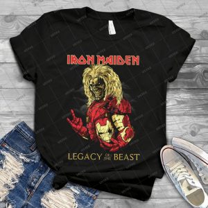 Iron Maiden Art Iron Man Legacy Of The Beast Iron Maiden 2020 Tour Iron Maiden Heavy Metal Music Heavy Metal Music Lovers Best Trending Handmade Shirt