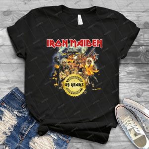 Iron Maiden Happy 45th Years Anniversary The Legacy Of The Beast Tour 2020 Poster Heavy Metal Music Style - Music Lovers  Best Handmade Shirt