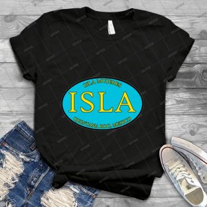 Isla - Isla Mujeres, Quintana Roo - Oval 32 - Vintage Men's Shirt Tshirt For Women Classic Handmade Shirt Retro Graphic Tee