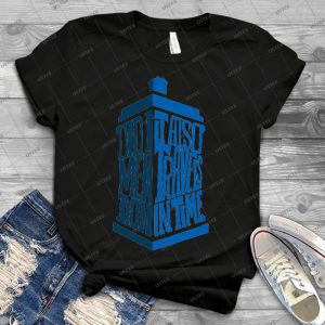 It Also Travels In Time - Vintage Men's Shirt Tshirt For Women Classic Handmade Shirt Retro Graphic Tee