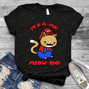 It S-A-Me Meow-Rio - Text Ver- - 41 - Gift Idea Shirt For Men Tee For Women Classic Retro Vintage Graphic T-Shirt